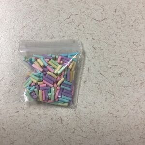 No Brand - Pastel Colored Fake Sprinkles Decorations - 1 oz. bag